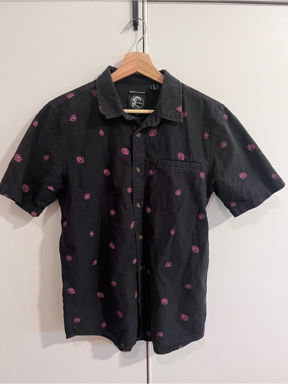 O'Neill short sleeve button down floral